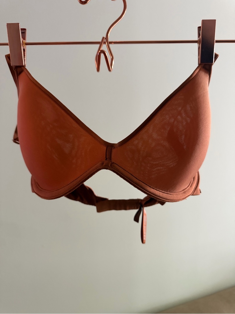 SKIMS Scoop mesh Bra bronze